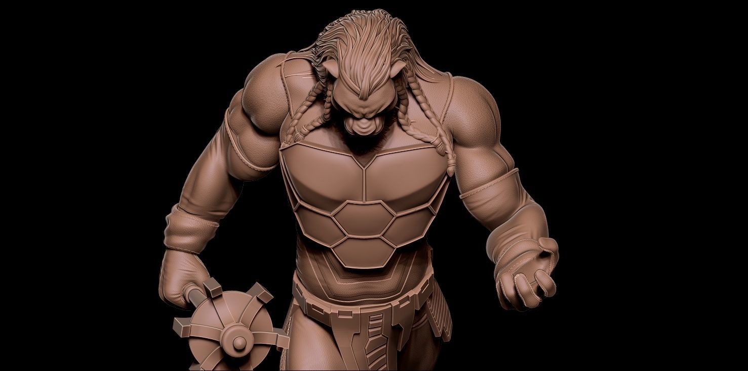 Fanart BATTLE BEAST - Statue 3D print model_16