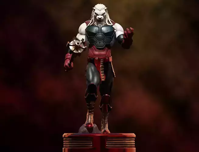 Fanart BATTLE BEAST - Statue 3D print model