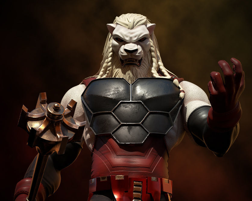 Fanart BATTLE BEAST - Statue 3D print model_2