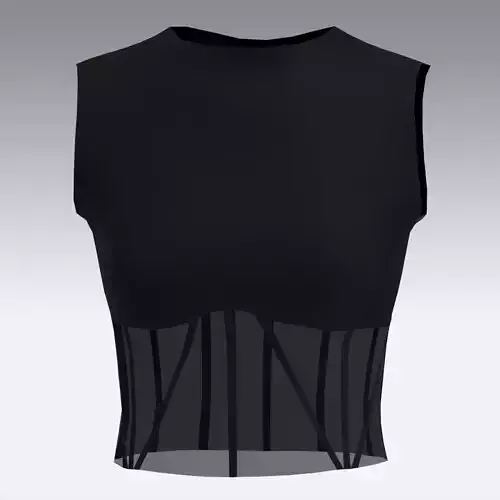 BLOUSE crop top on mannequin