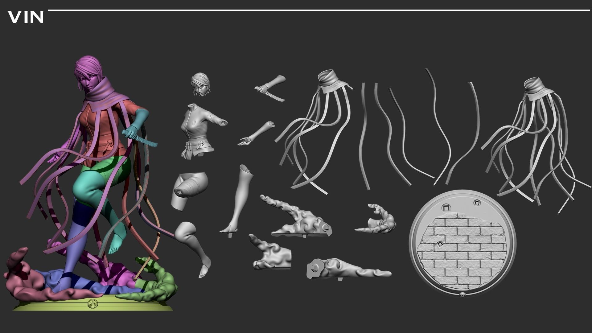 Vin - Mistborn 3D print model_7