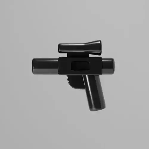 Lego Star Wars Blaster Pistol Free low-poly 3D model
