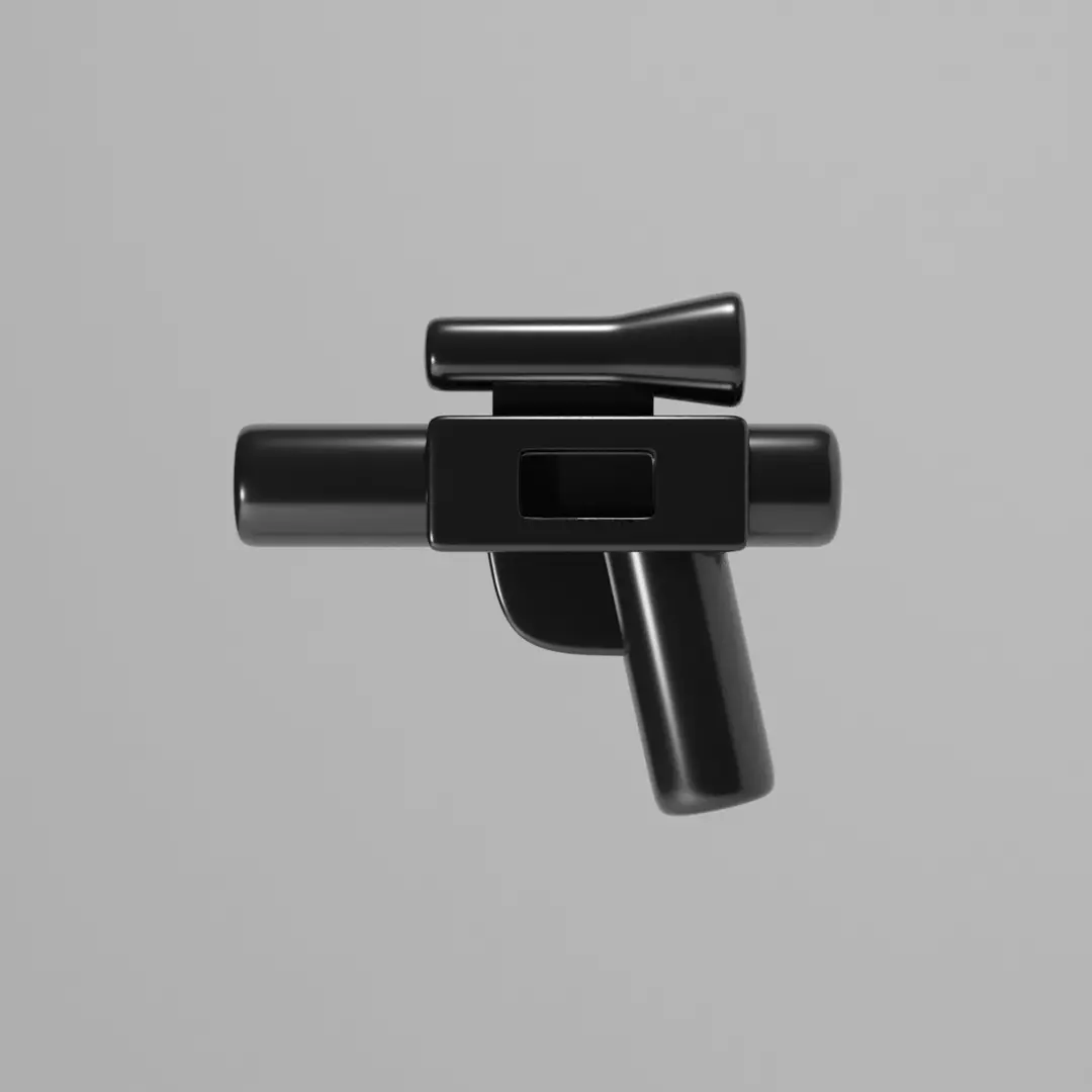 Lego Star Wars Blaster Pistol Free low-poly 3D model_0