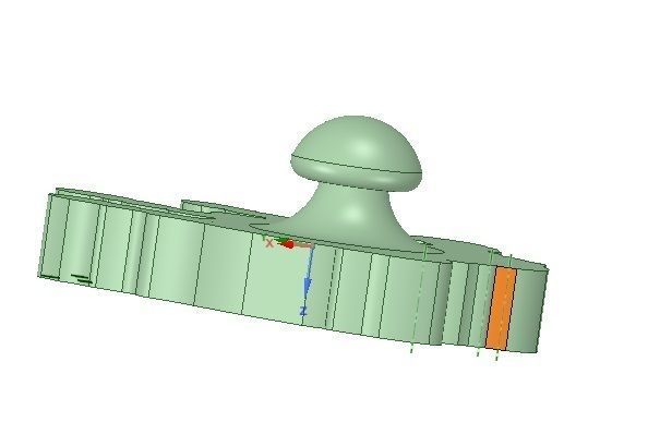 Jerry Garcia Right hand cookie cutter 3D print model_3