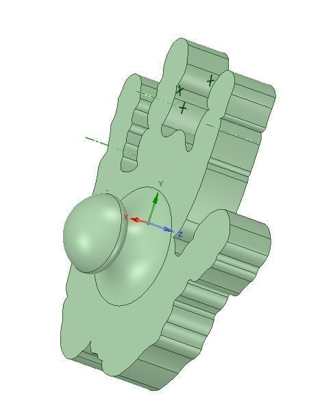 Jerry Garcia Right hand cookie cutter 3D print model_2
