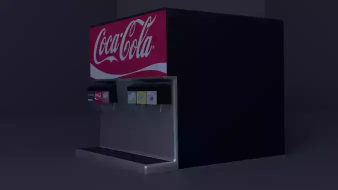 Simple Low Poly Soda Dispenser