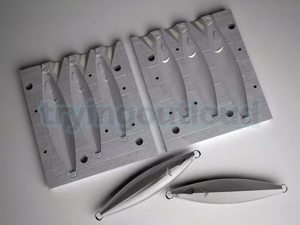 120-150-200 Gr Famous Koika Model Metal Jig Mold 3D 3D print model_0