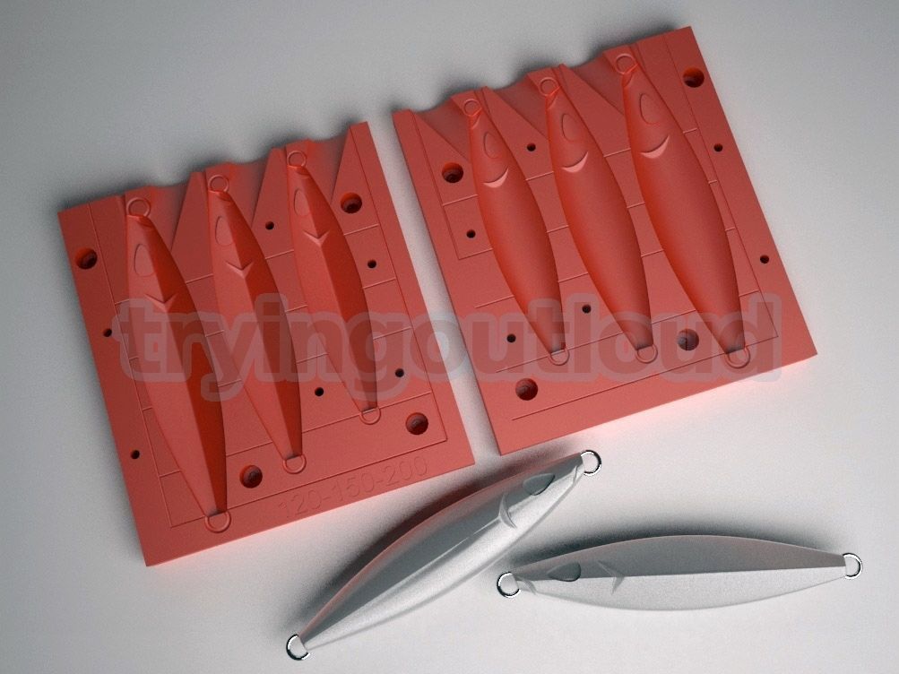 120-150-200 Gr Famous Koika Model Metal Jig Mold 3D 3D print model_1