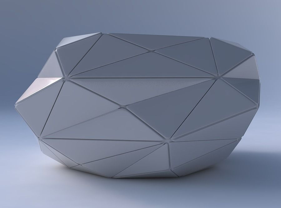 Bowl helix with triangle plates 3D print model_4