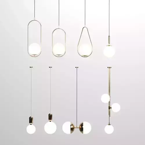 Modern round pendant lamp free