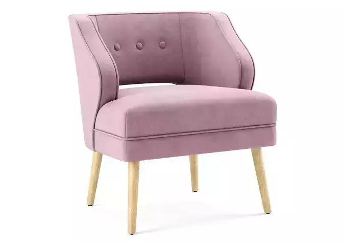 Mariposa Mid Century Velvet Accent Chair