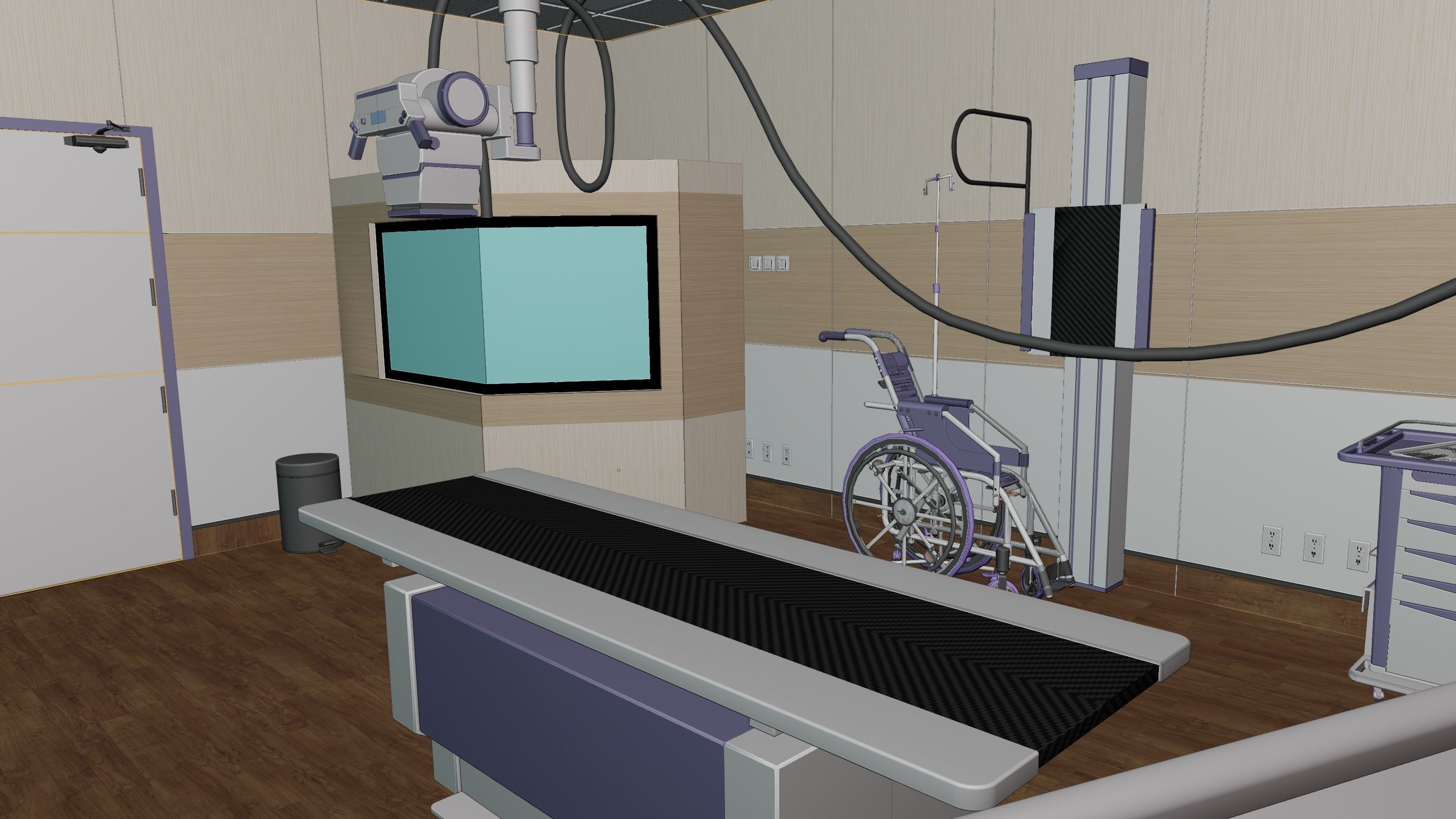 MEDICAL SPACES-RADIOLOGY-XRAY-ROOM 3D model | CGTrader