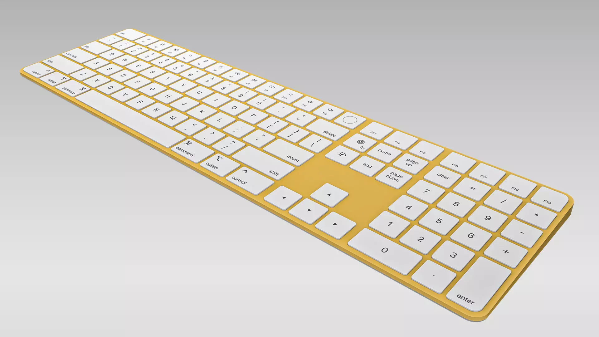 Magic Keyboard Low-poly 3D model_0