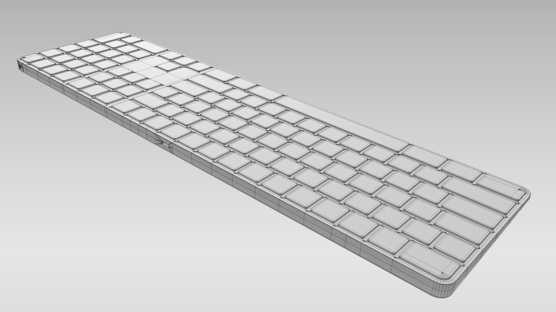 Magic Keyboard Low-poly 3D model_8
