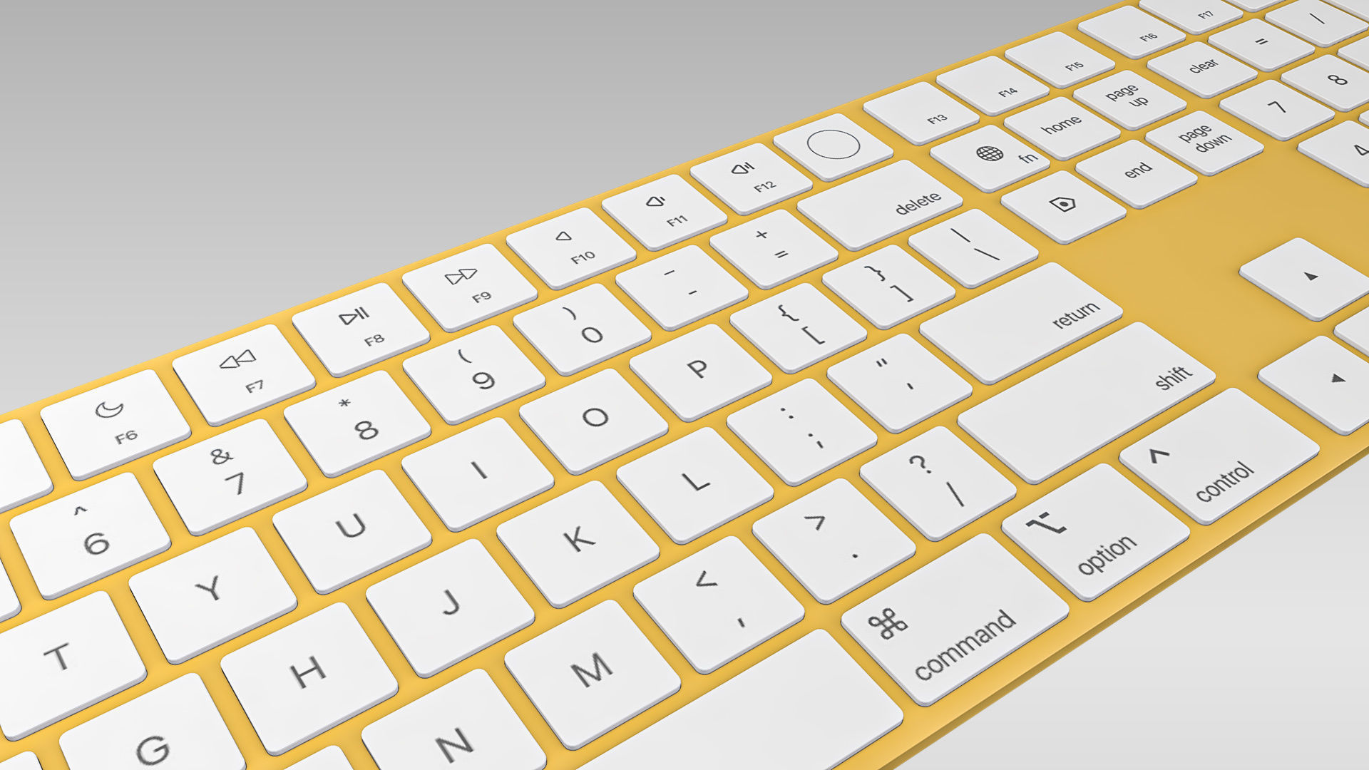 Magic Keyboard Low-poly 3D model_1