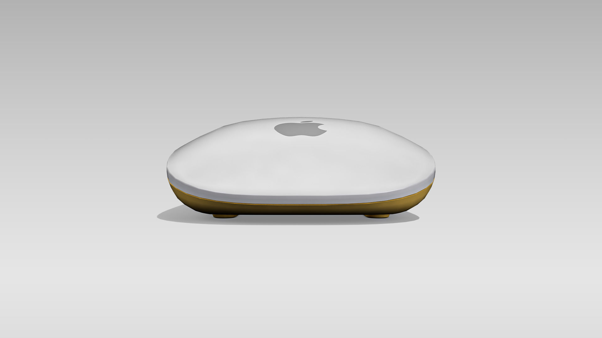 Magic Mouse Low-poly 3D model_7