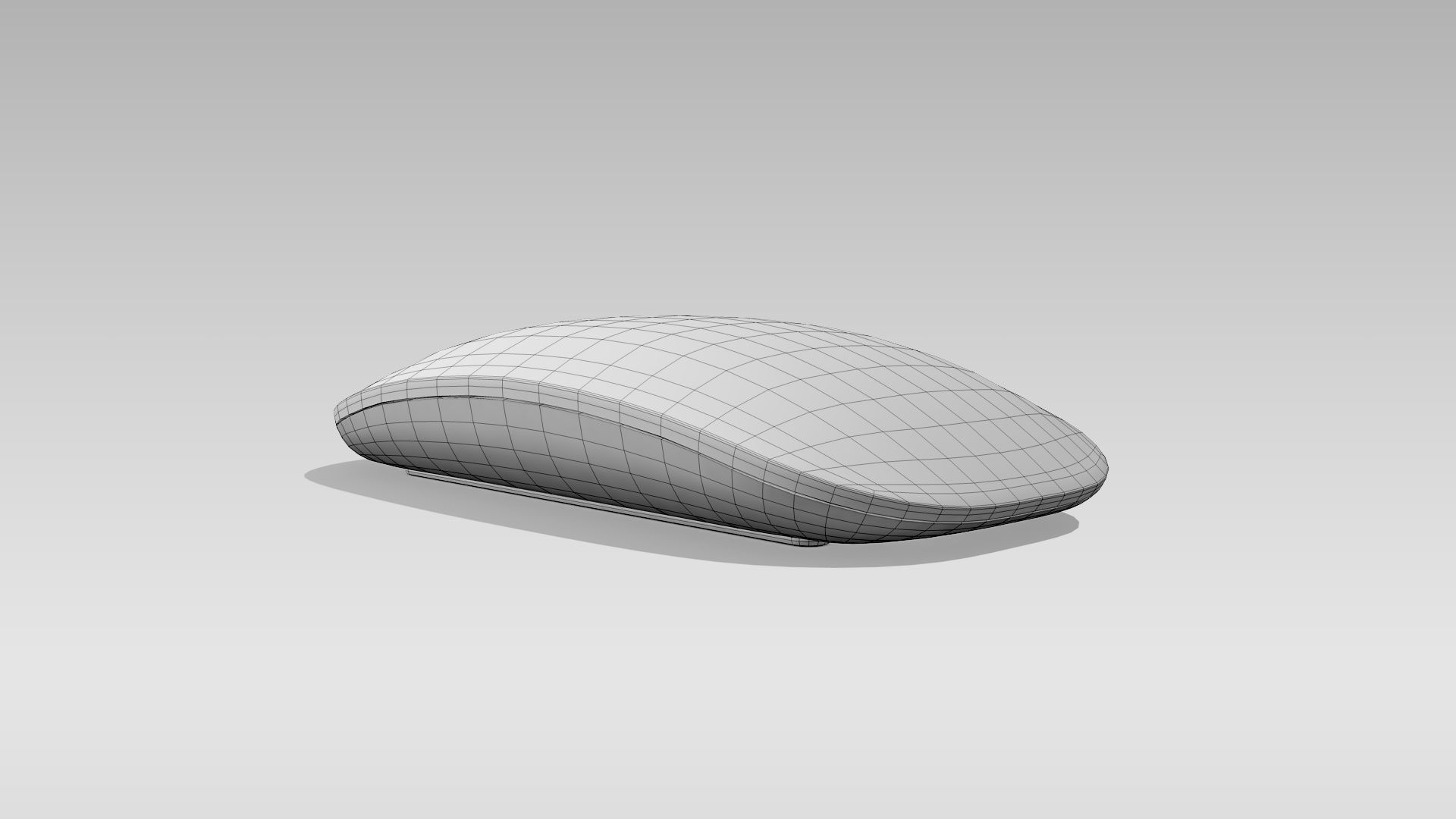 Magic Mouse Low-poly 3D model_8