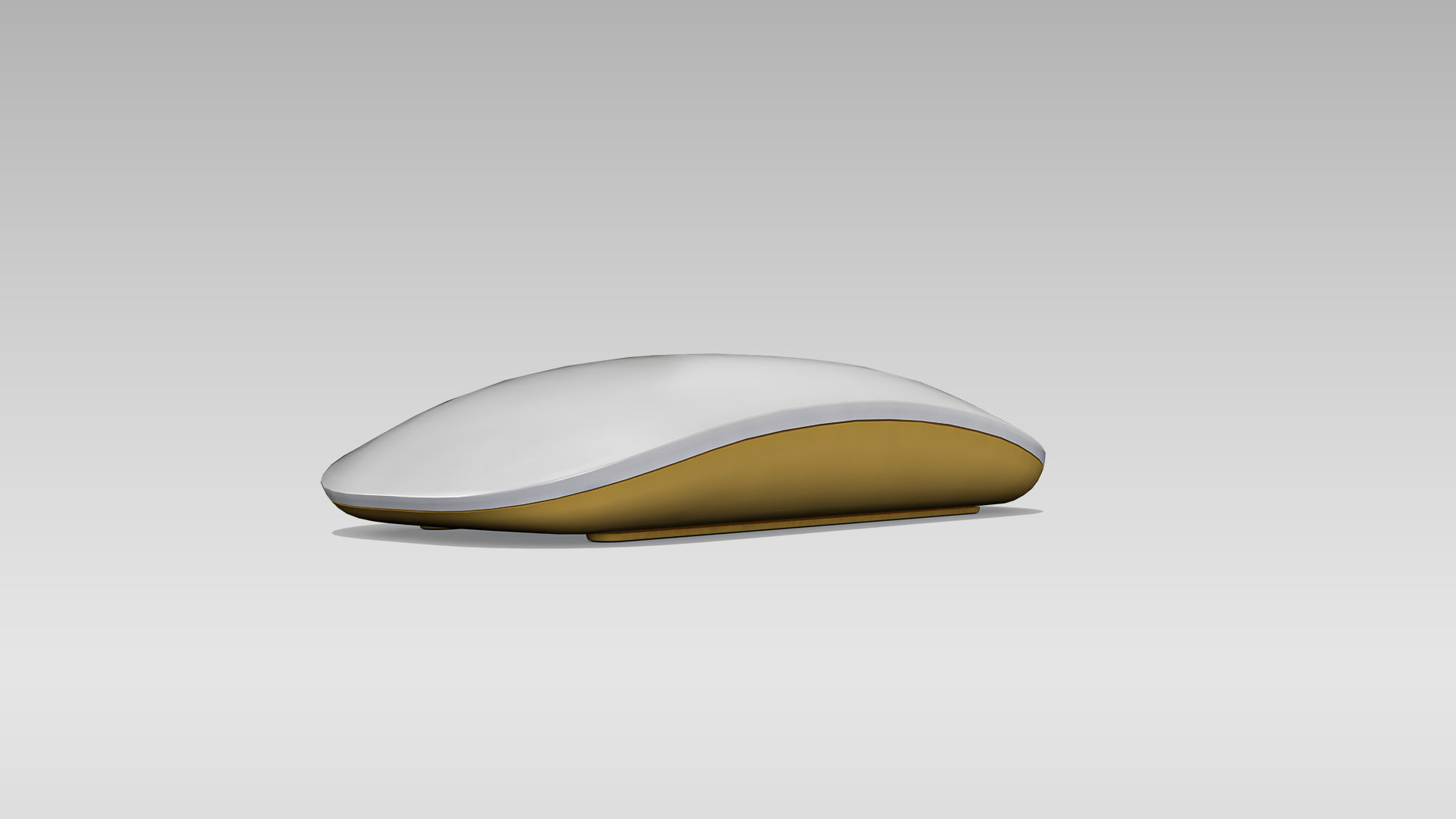 Magic Mouse Low-poly 3D model_2