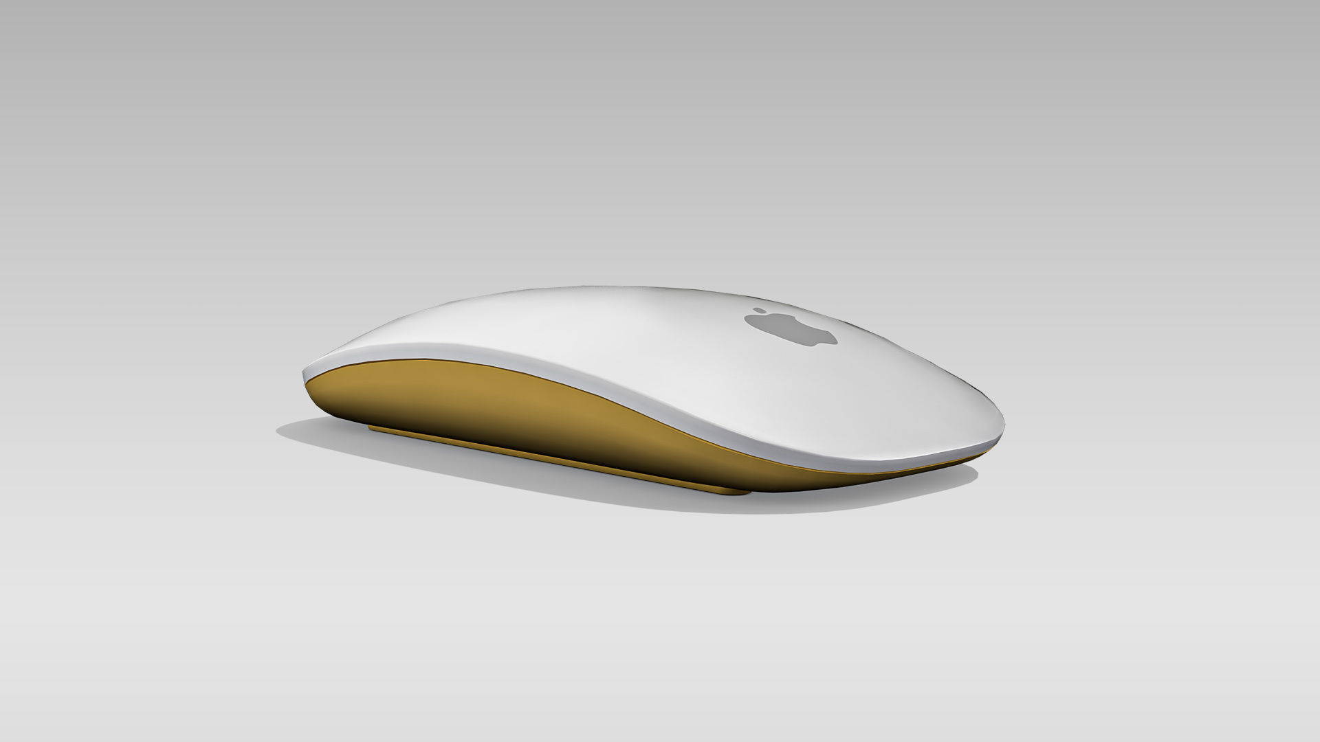 Magic Mouse Low-poly 3D model_6