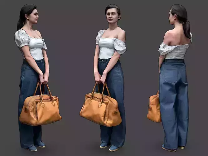 Stylized Woman Character 3D model