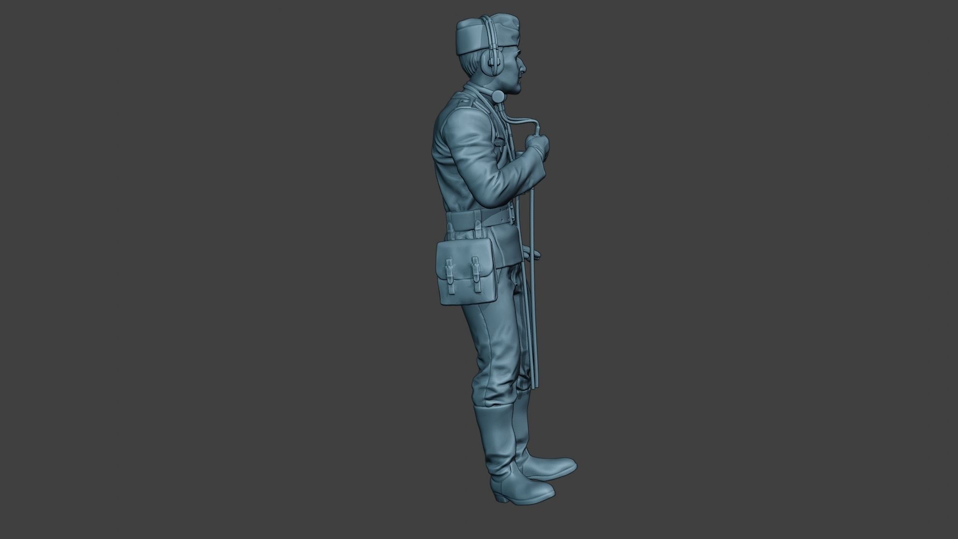 German Tank Crew unit ww2 Radio GTC1 3D print model_9