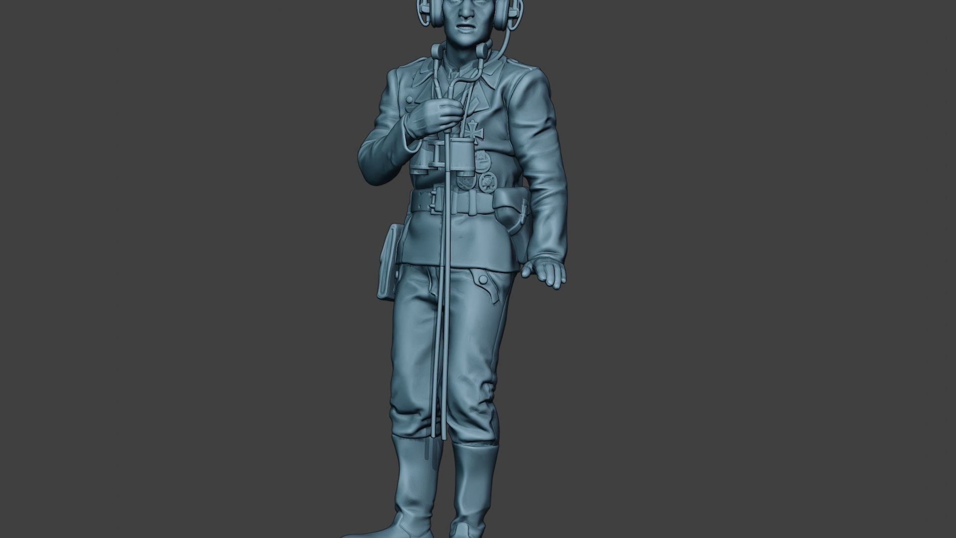 German Tank Crew unit ww2 Radio GTC1 3D print model_27