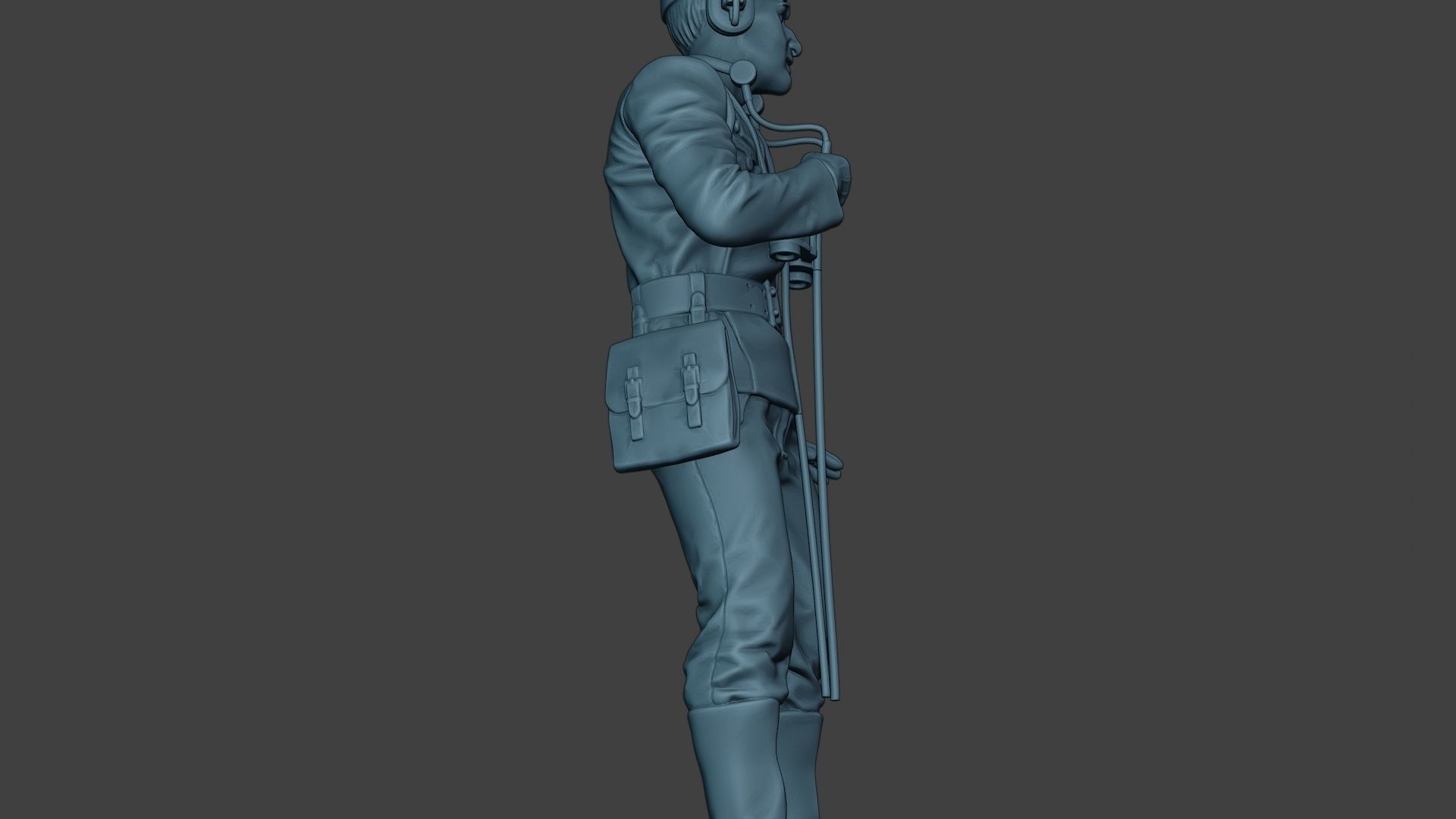 German Tank Crew unit ww2 Radio GTC1 3D print model_29