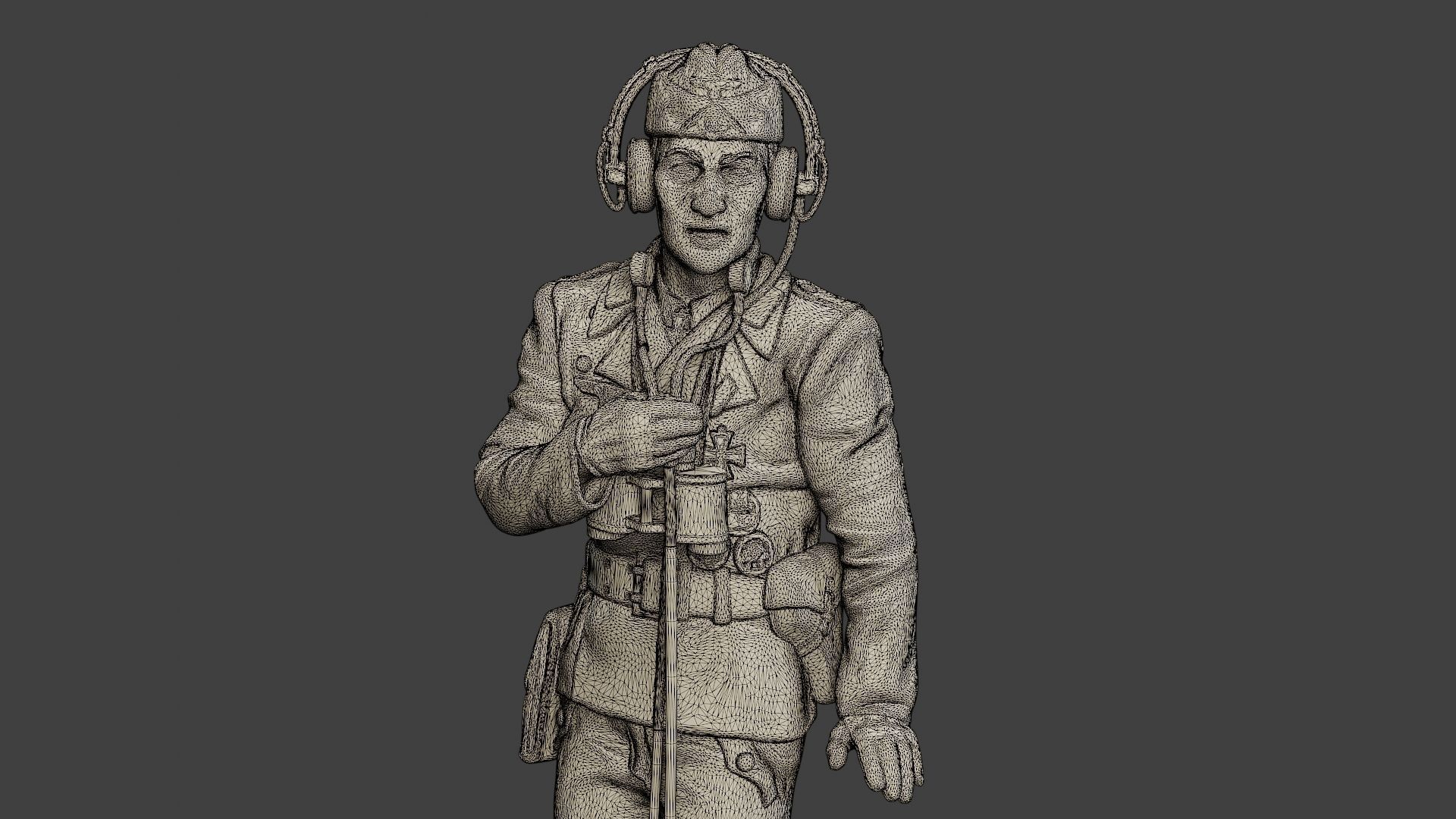 German Tank Crew unit ww2 Radio GTC1 3D print model_12