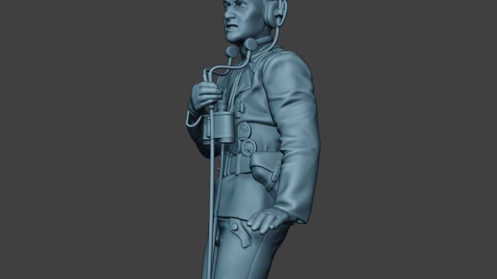 German Tank Crew unit ww2 Radio GTC1 3D print model_17