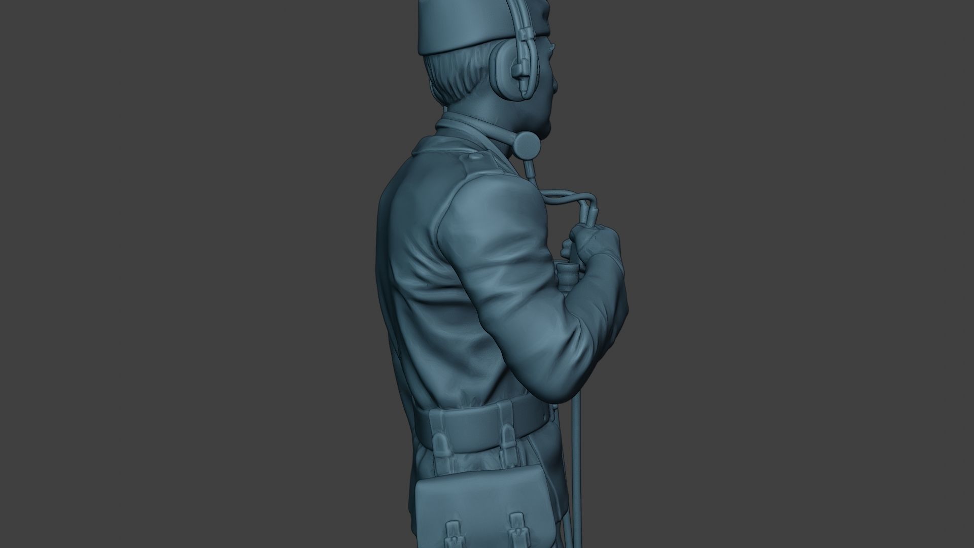 German Tank Crew unit ww2 Radio GTC1 3D print model_20