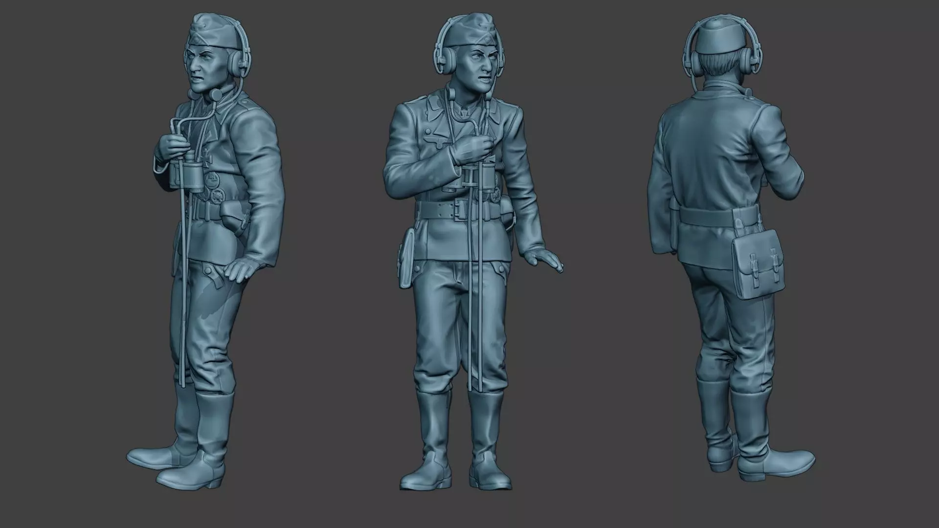 German Tank Crew unit ww2 Radio GTC1 3D print model_0
