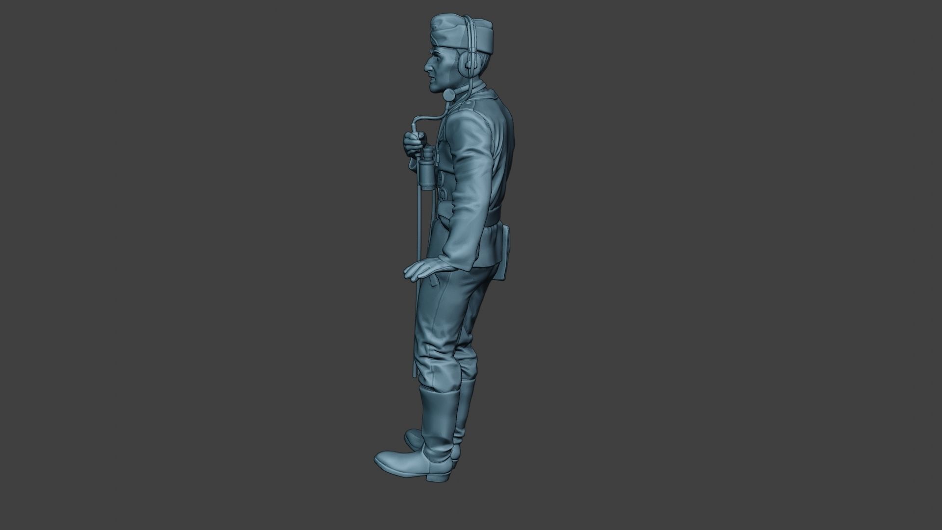 German Tank Crew unit ww2 Radio GTC1 3D print model_4