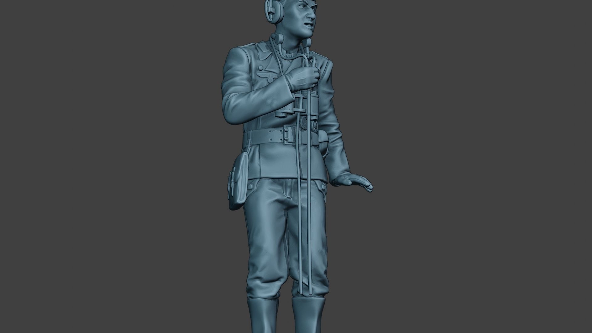 German Tank Crew unit ww2 Radio GTC1 3D print model_28