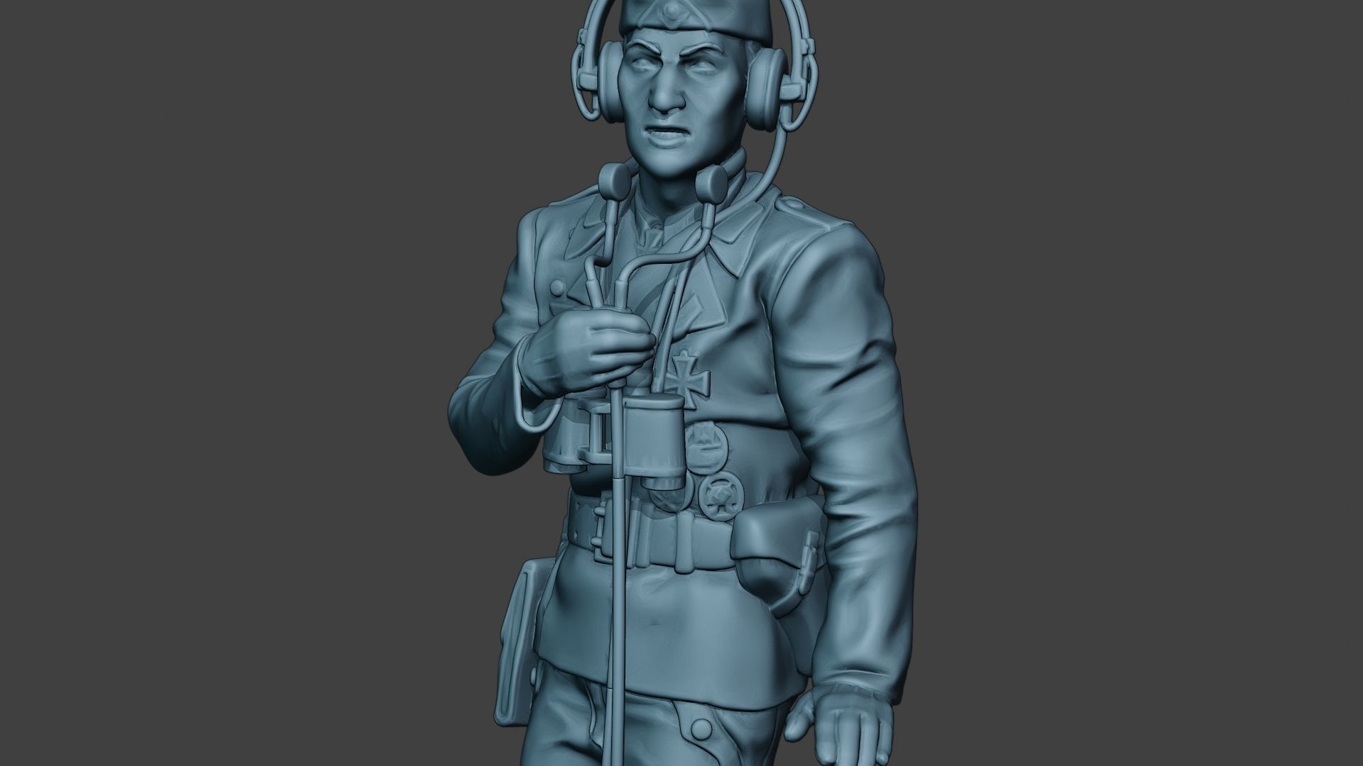 German Tank Crew unit ww2 Radio GTC1 3D print model_18