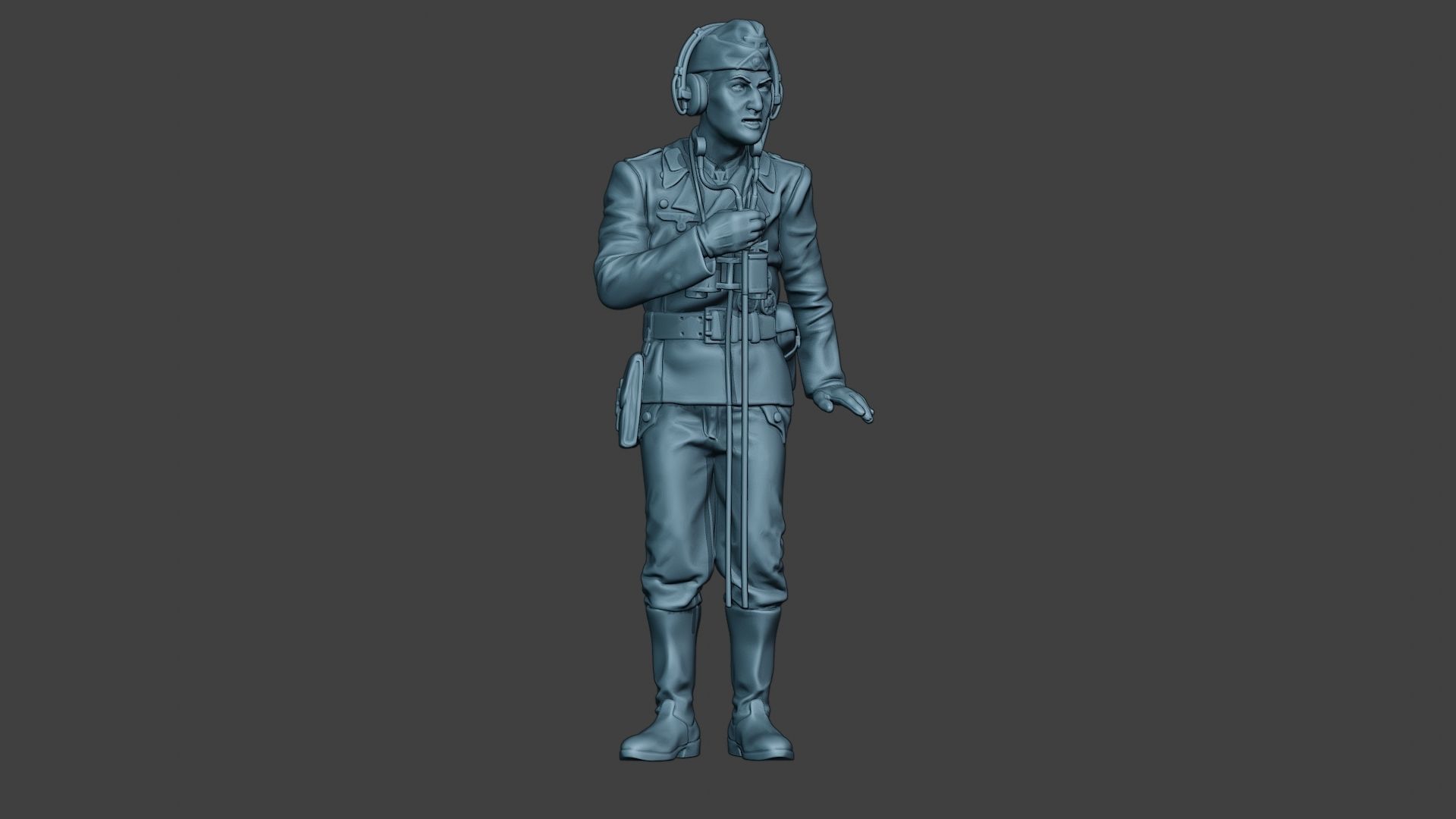 German Tank Crew unit ww2 Radio GTC1 3D print model_11
