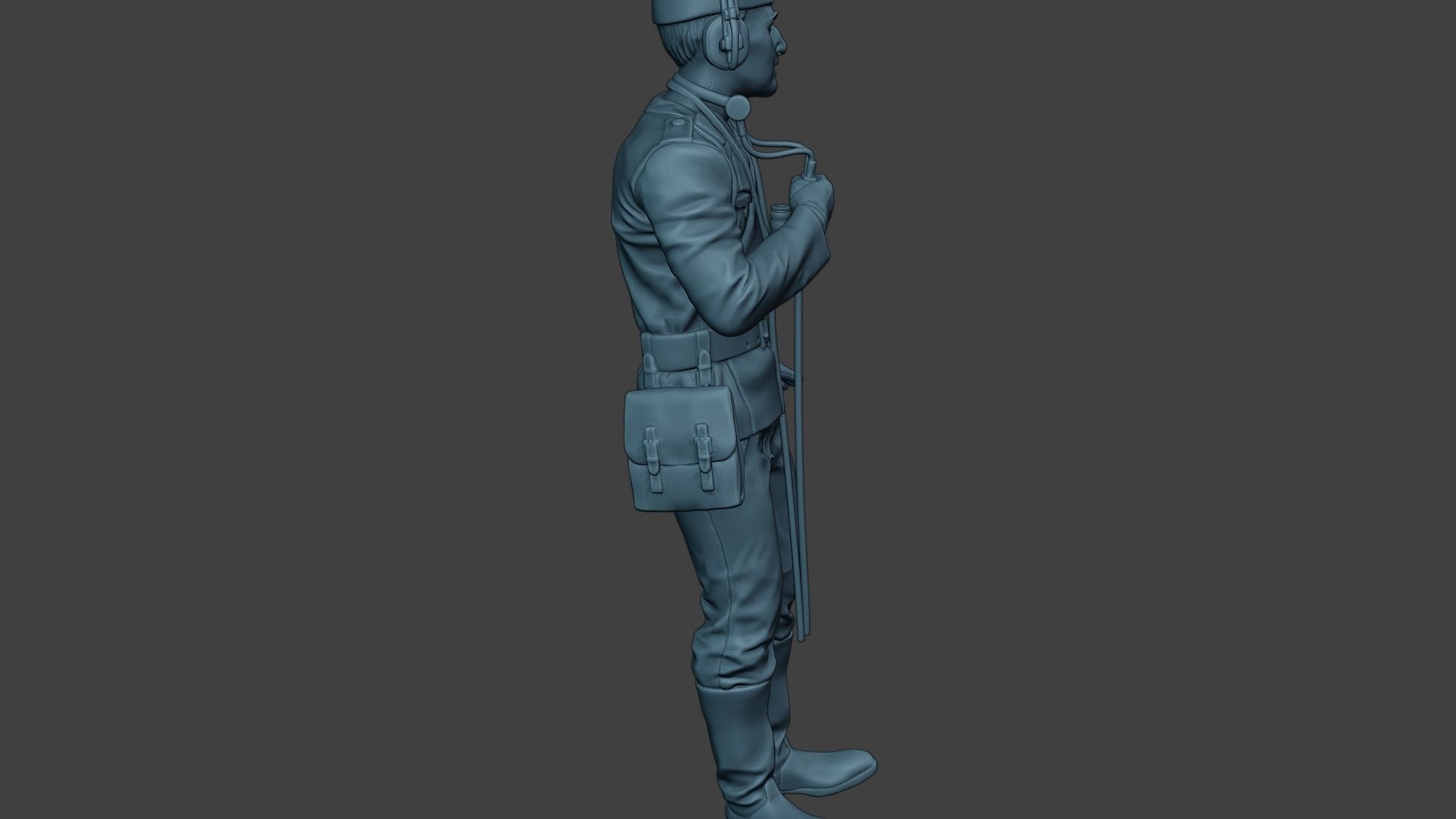 German Tank Crew unit ww2 Radio GTC1 3D print model_30