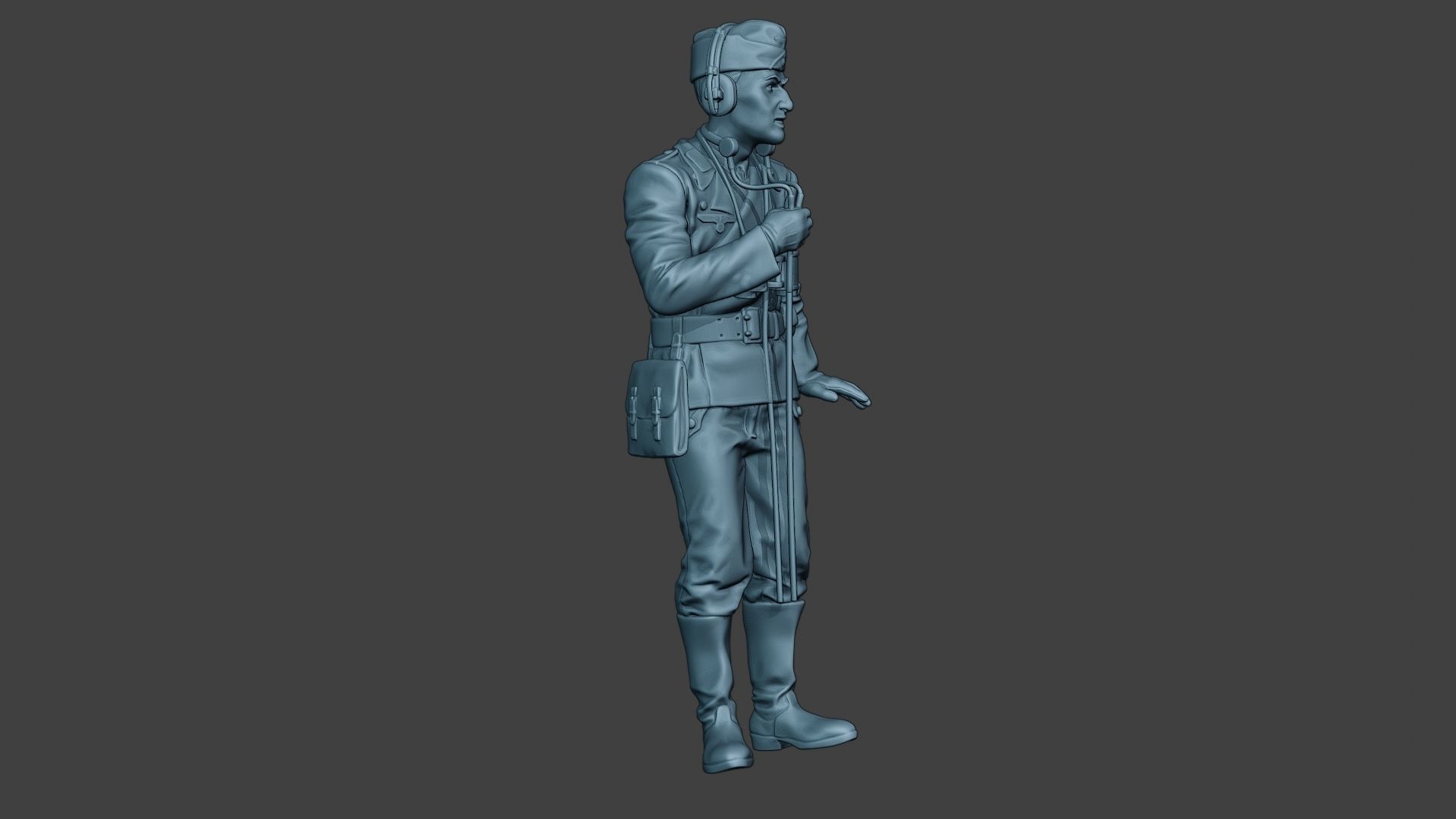German Tank Crew unit ww2 Radio GTC1 3D print model_10