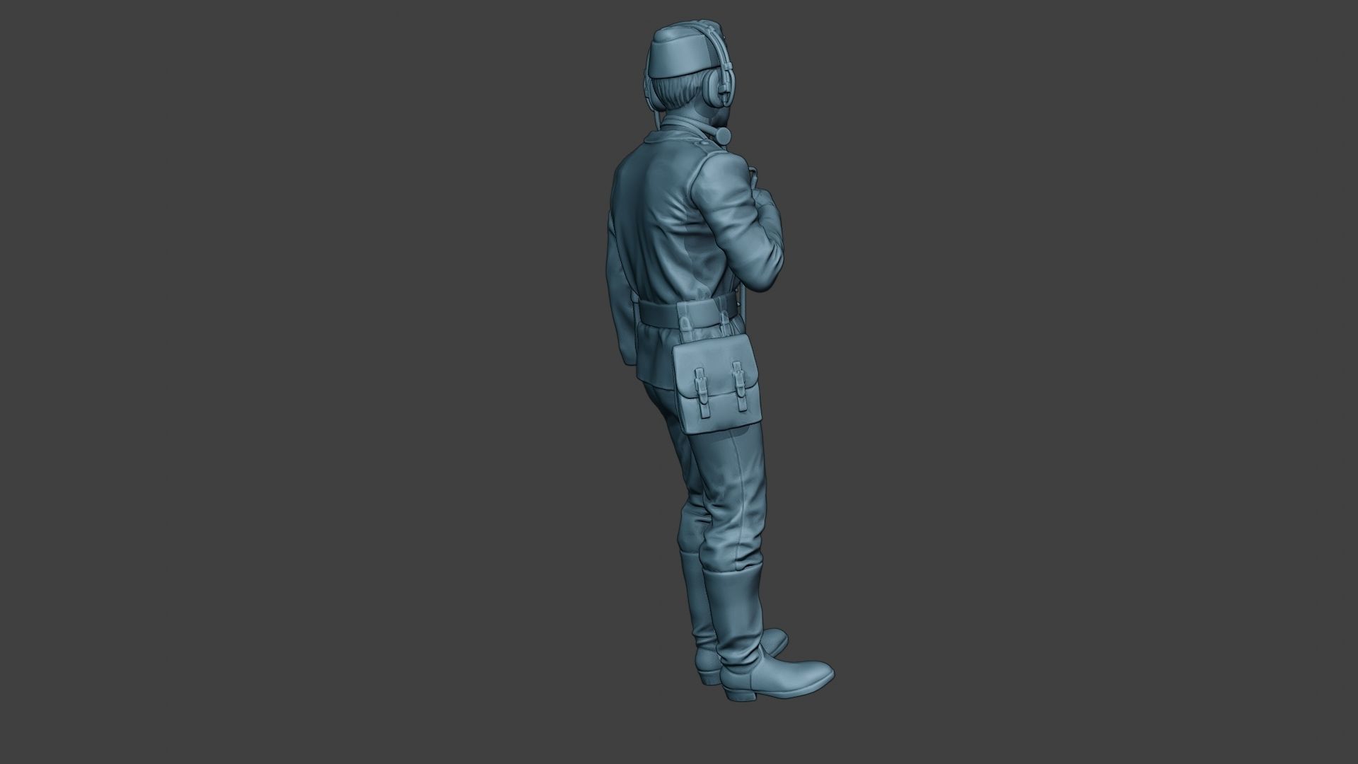German Tank Crew unit ww2 Radio GTC1 3D print model_8
