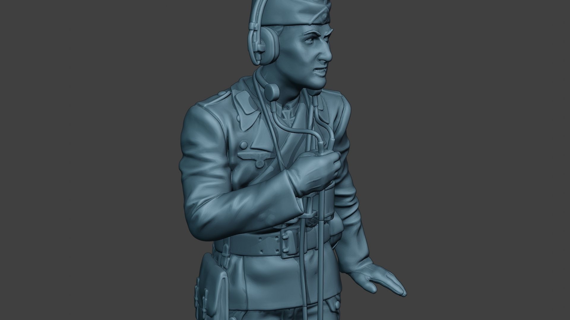 German Tank Crew unit ww2 Radio GTC1 3D print model_19