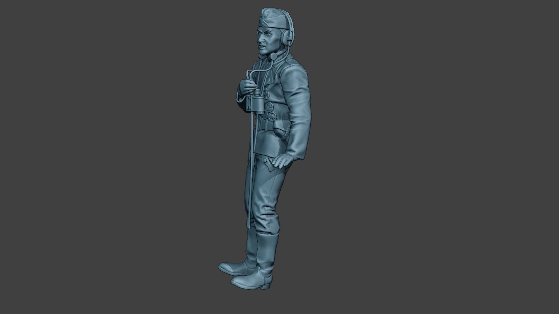 German Tank Crew unit ww2 Radio GTC1 3D print model_3