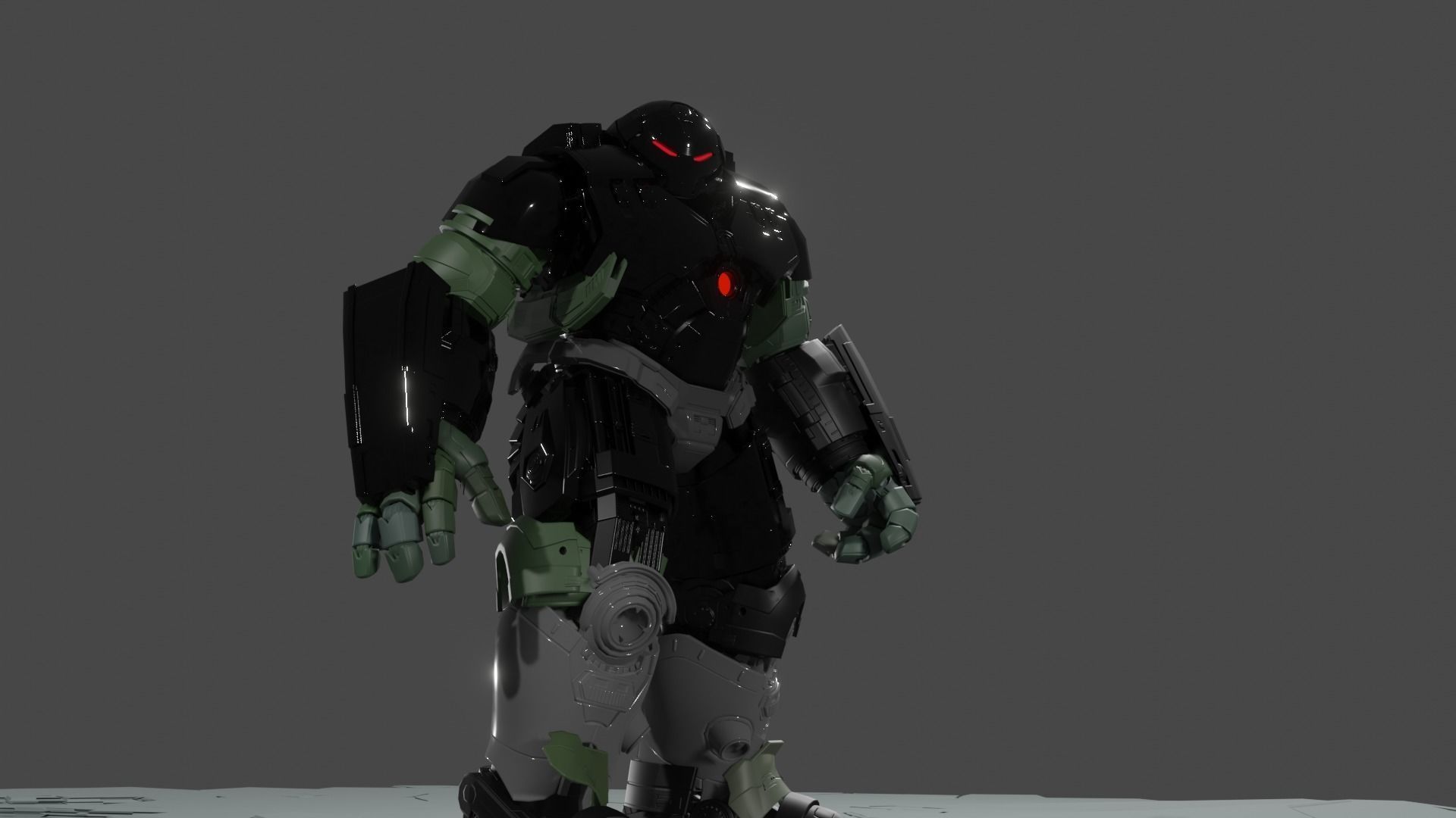 ironman rigged  fbx obj blend Low-poly 3D model_2