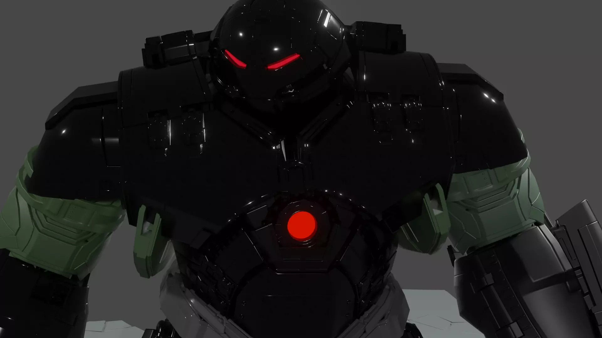 ironman rigged  fbx obj blend Low-poly 3D model_0
