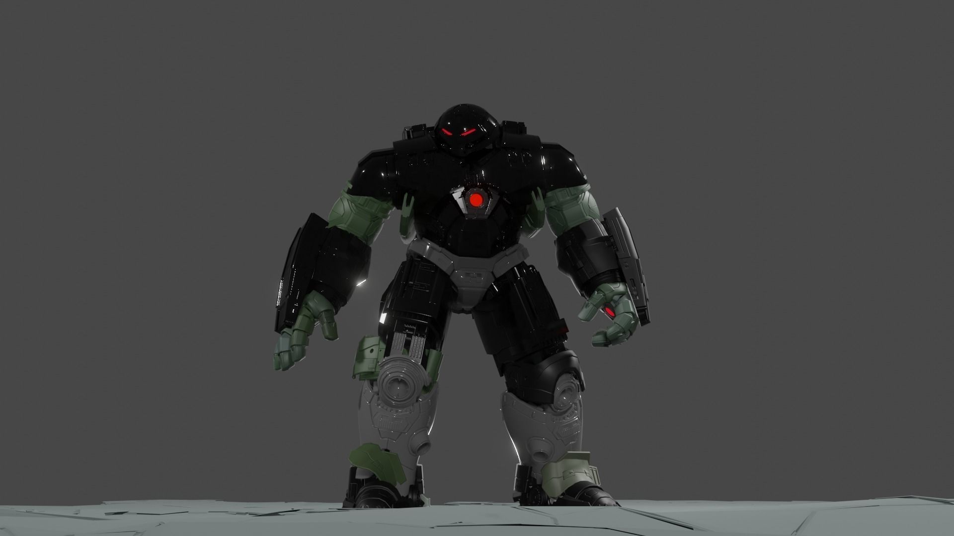 ironman rigged  fbx obj blend Low-poly 3D model_1