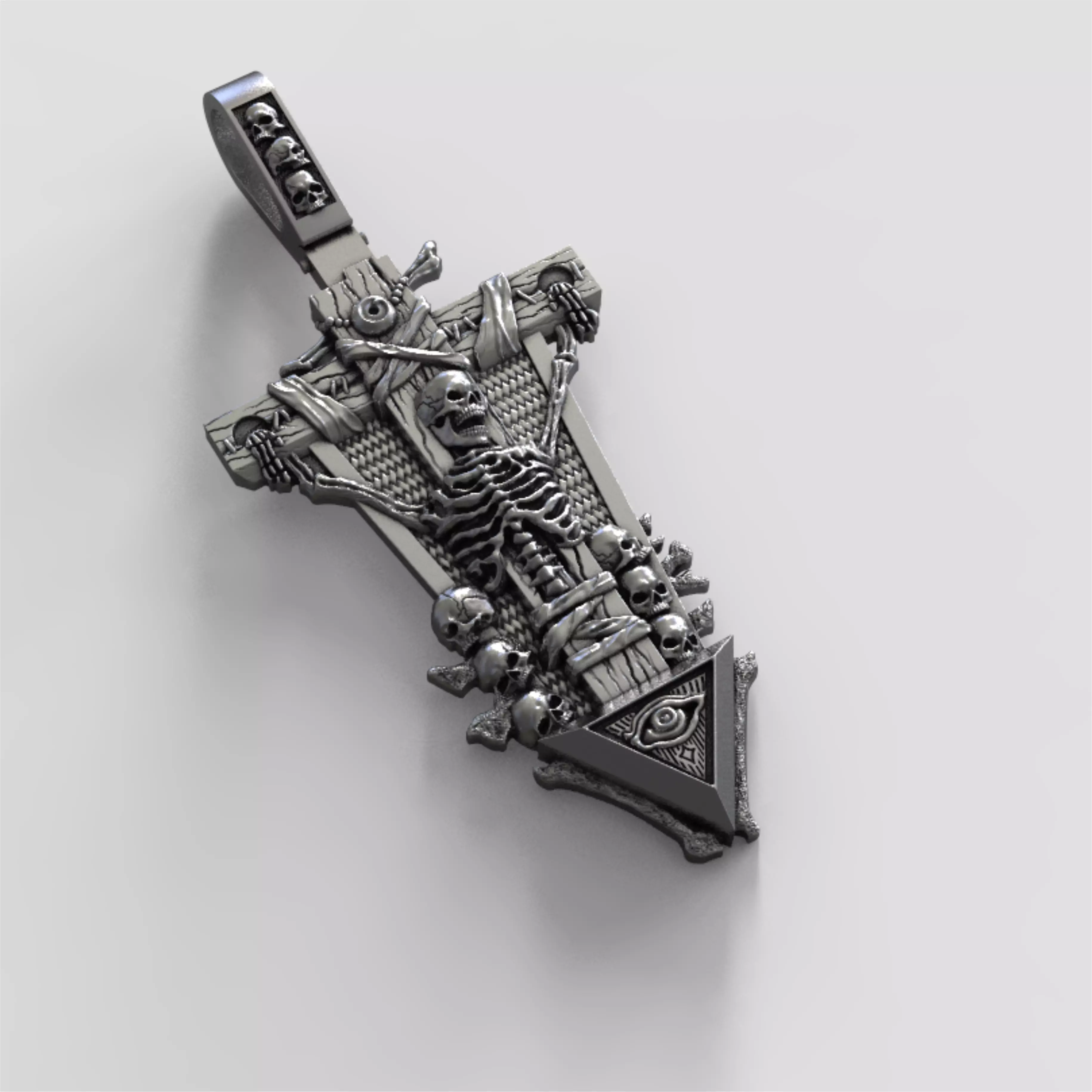 CUSTOM SKULL DARK PENDANTS 3D print model_0