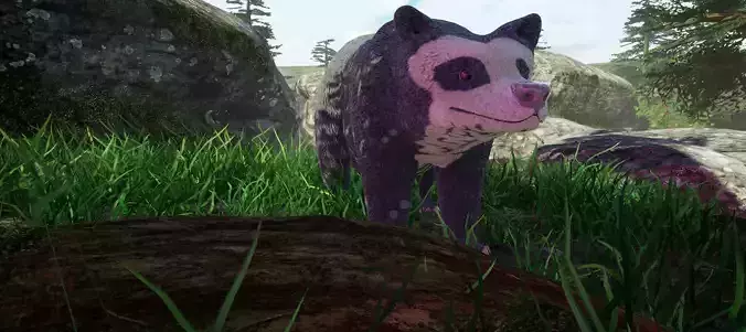 Spectacled Bear Game Ready Model Unreal Engine 3D model