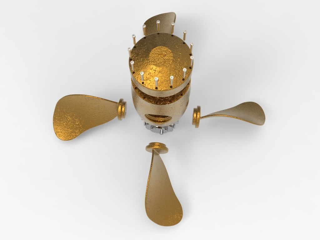 Propeller - Radiating Blades 3D model_5