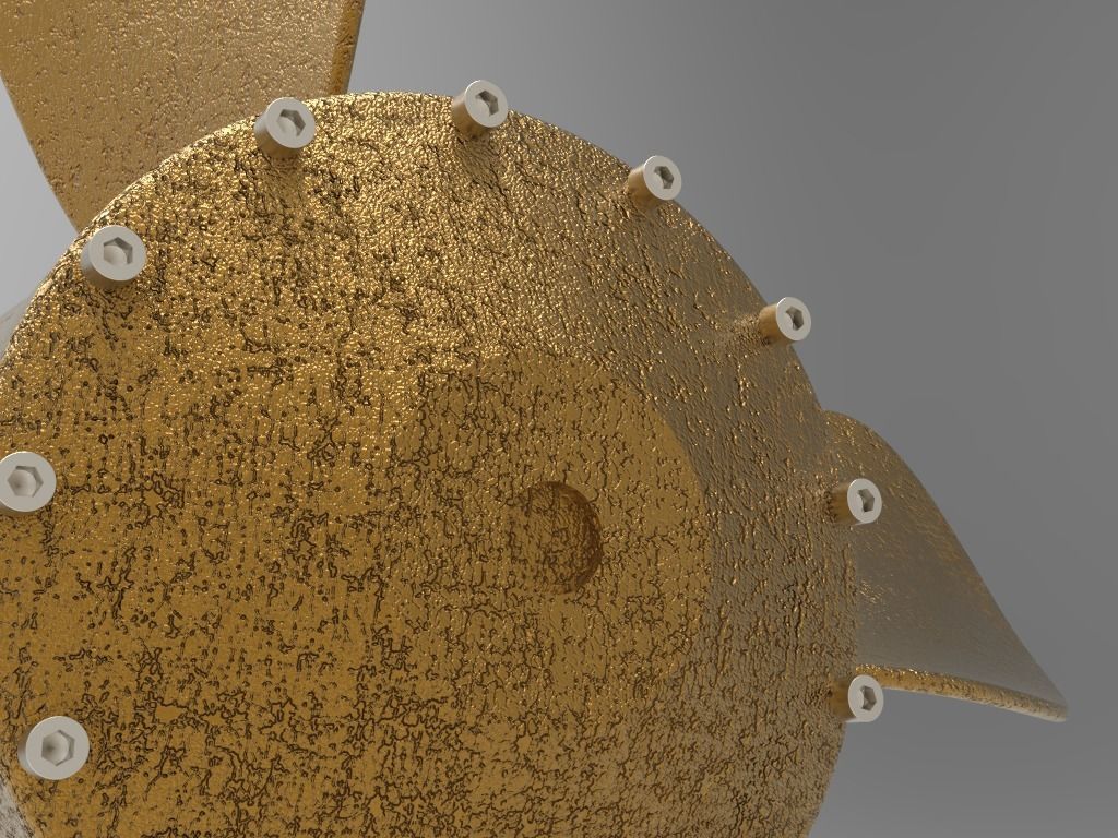 Propeller - Radiating Blades 3D model_3