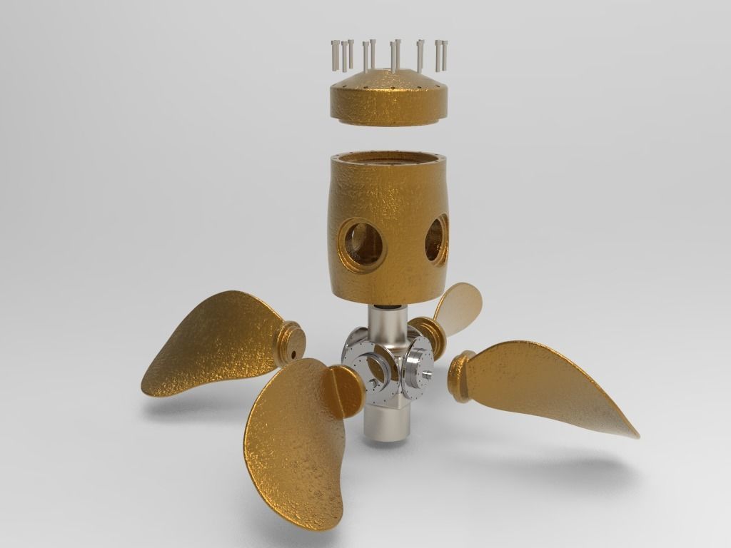 Propeller - Radiating Blades 3D model_6
