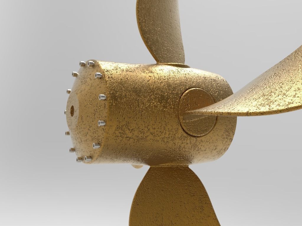 Propeller - Radiating Blades 3D model_2