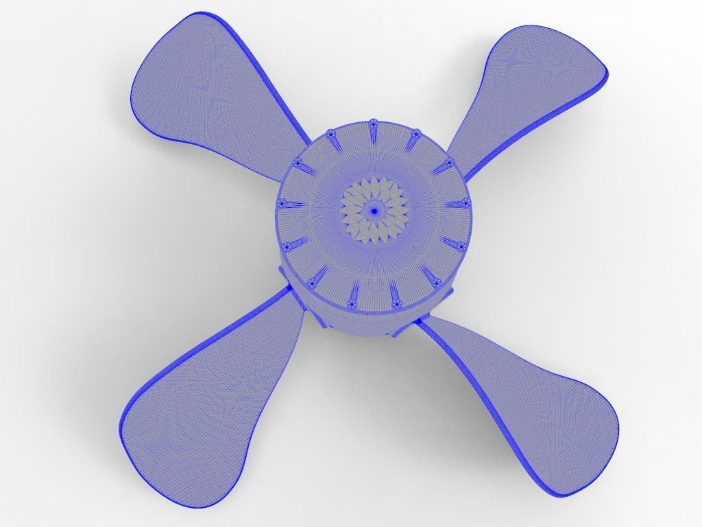Propeller - Radiating Blades 3D model_7